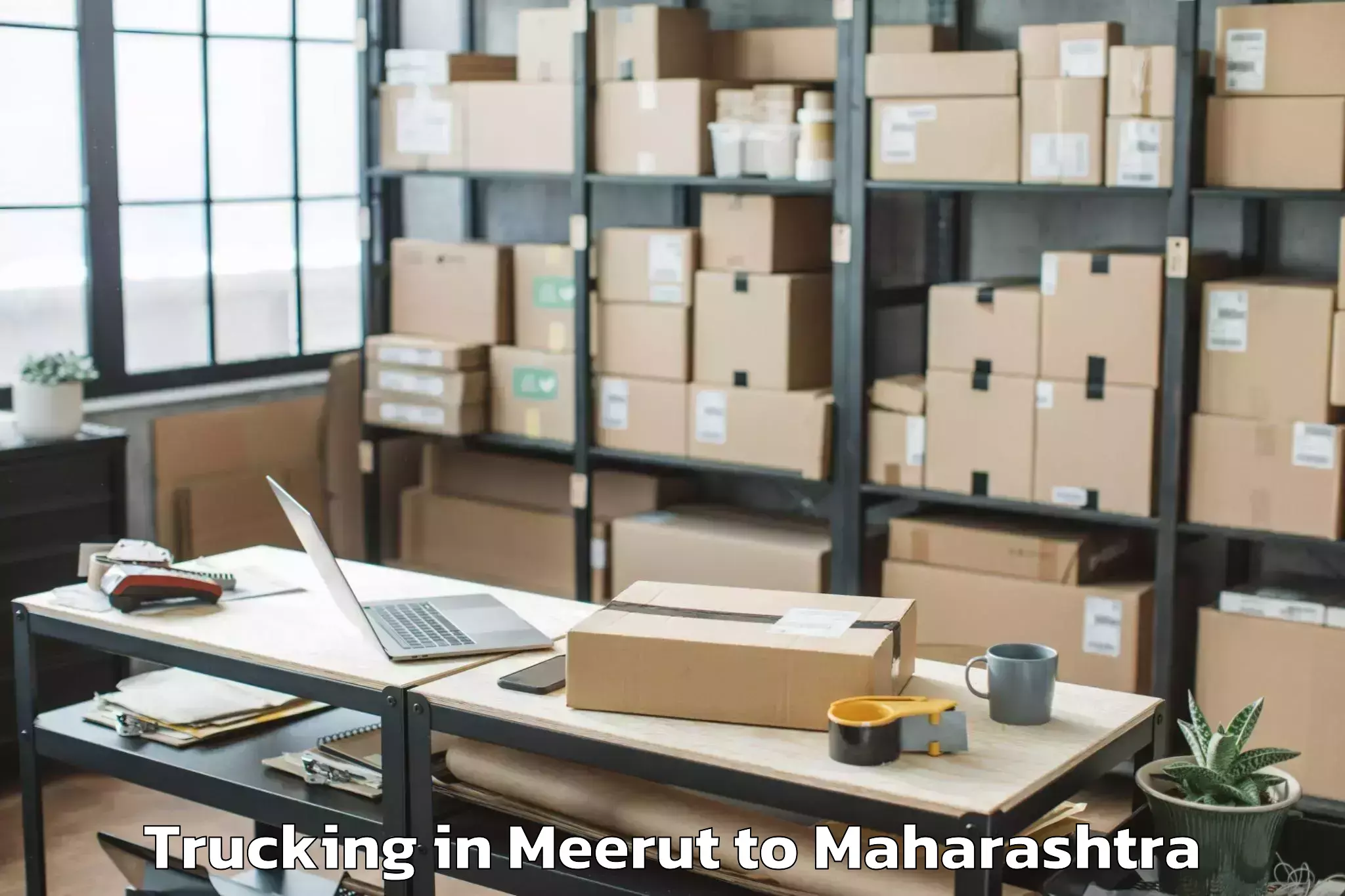 Reliable Meerut to Rahuri Trucking